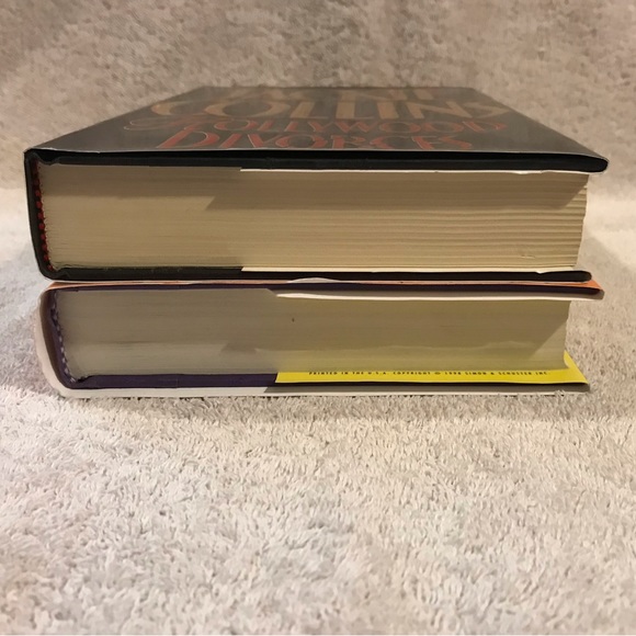 Lot/2 Jackie Collins Hardback Books With Dust Jackets •Hollywood Divorces/Thrill - Picture 4 of 7